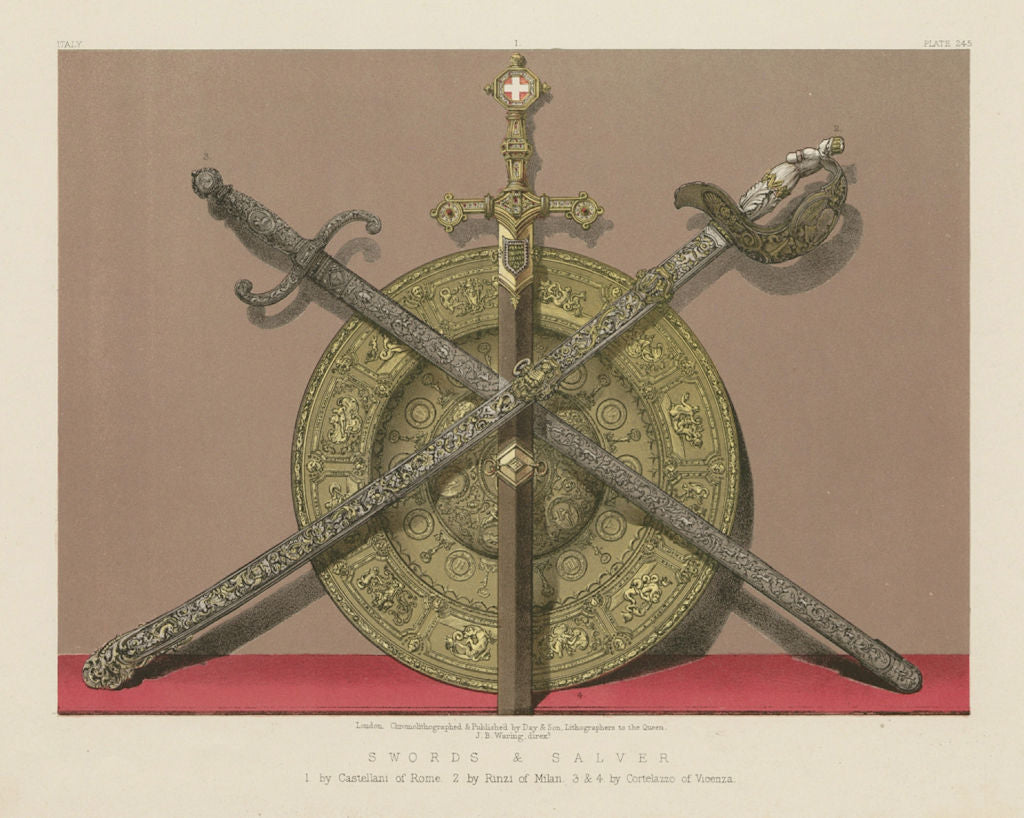INTERNATIONAL EXHIBITION. Castellani Rome Rinzi Milan Cortelazzo Vicenza 1862